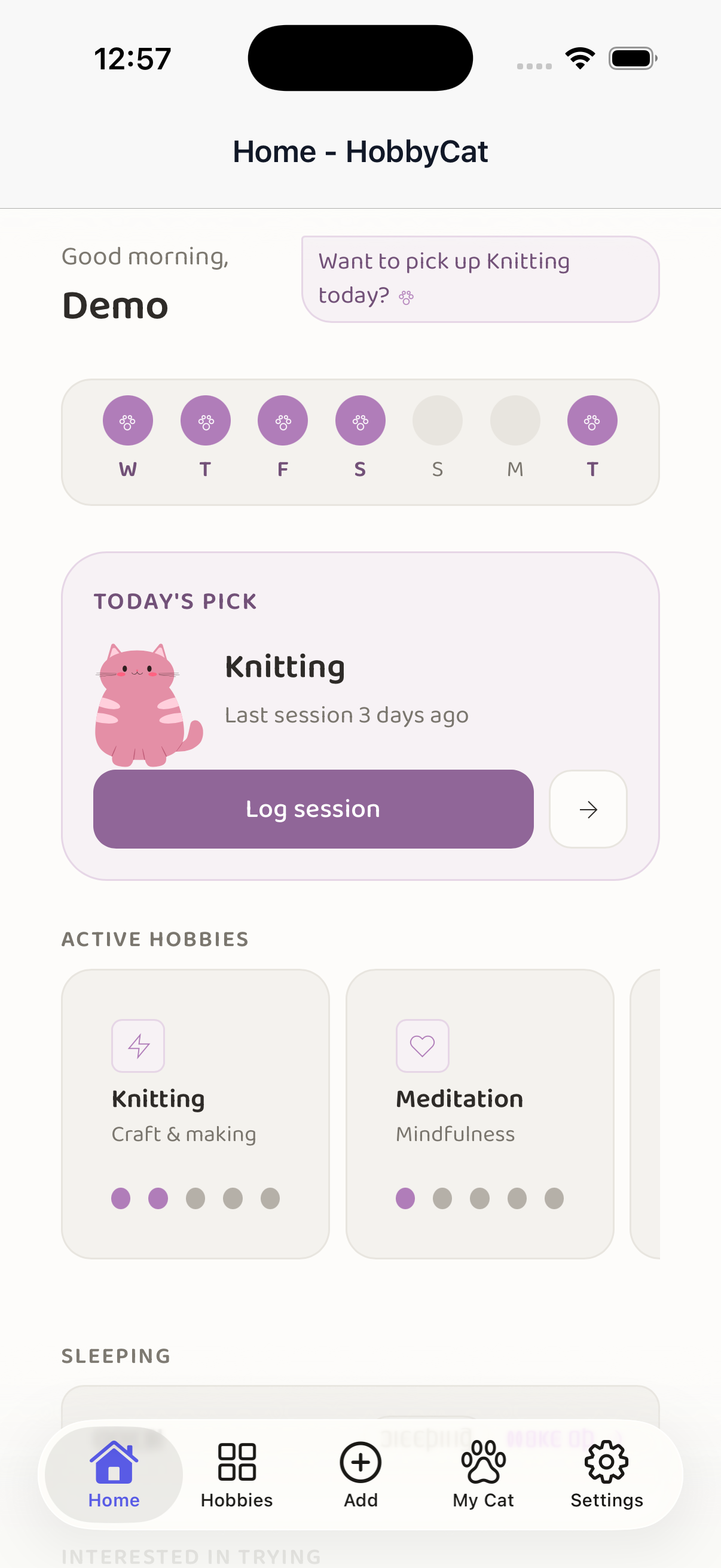 HobbyCat screenshot